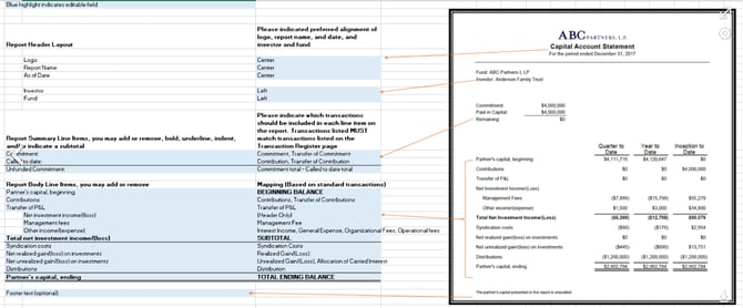 Report Configuration